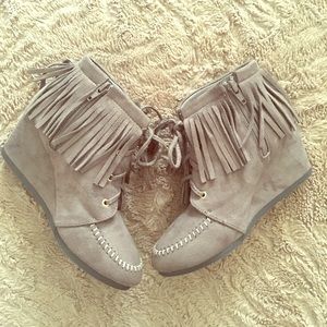 Maurice’s Fringed Booties